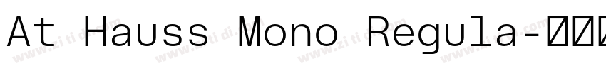At Hauss Mono Regula字体转换 At Hauss Mono Regula字体转换
